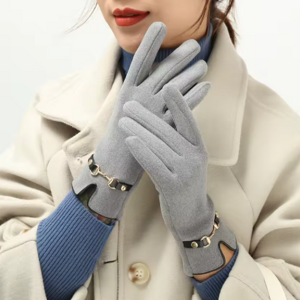Gants Vintage pour femmes - Gris - Ajustable ( 6 ½ à 8 ) | La boutique du chapeau