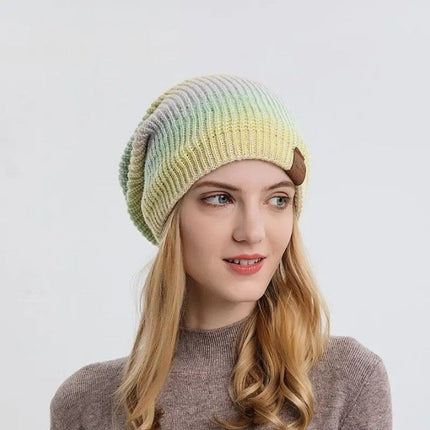 Bonnet femme dégradé hiver extérieur - Jaune - Ajustable (du 54 au 59) | La boutique du chapeau