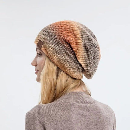 Bonnet femme dégradé hiver extérieur - Orange - Ajustable (du 54 au 59) | La boutique du chapeau