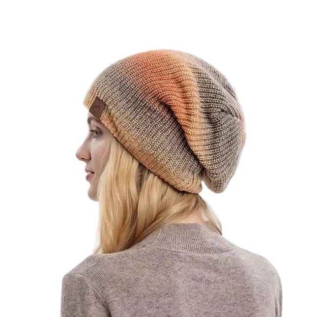 Bonnet femme dégradé hiver extérieur - Orange - Ajustable (du 54 au 59) | La boutique du chapeau
