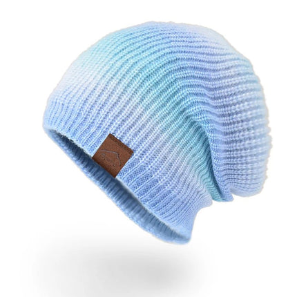 Bonnet femme dégradé hiver extérieur - Bleu - Ajustable (du 54 au 59) | La boutique du chapeau