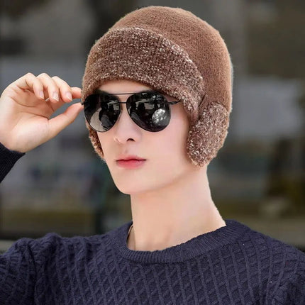 Bonnet homme hiver extérieur - Marron - Ajustable (du 54 au 59) | La boutique du chapeau