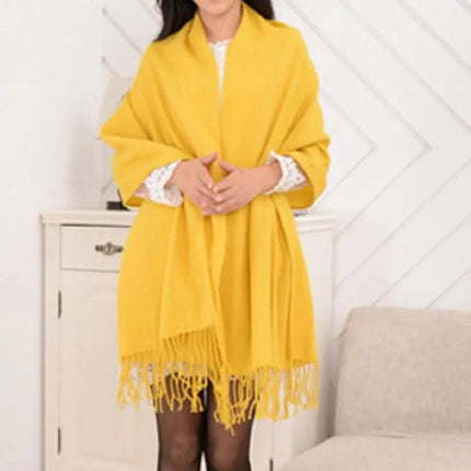 Châle femme à carreaux - Jaune - 180CM | La boutique du chapeau