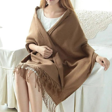 Châle femme à carreaux - Camel - 180CM | La boutique du chapeau