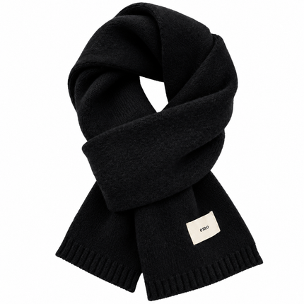 Écharpe femme unie - Noir - | La boutique du chapeau