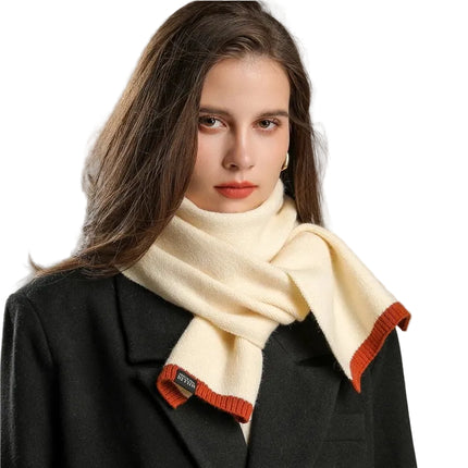 Écharpe femme unie aspect cachemire - orange - | La boutique du chapeau