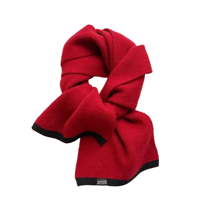 Écharpe femme unie aspect cachemire - rouge - | La boutique du chapeau