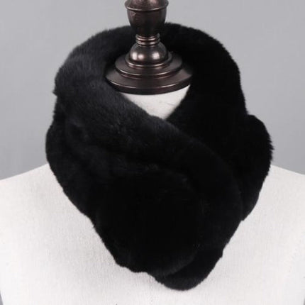 Tour de cou femme moelleux effet fourrure - Noir - 65cm | La boutique du chapeau