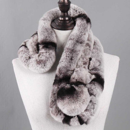 Tour de cou femme moelleux effet fourrure - Blanc - 65cm | La boutique du chapeau