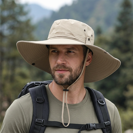 Chapeau Anti-UV Homme — Randonnée, Pêche & Jardin- kaki - XL (60 - 61cm) | La boutique du chapeau
