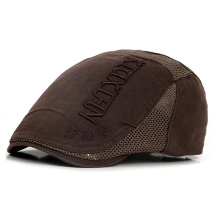 Béret casquette en coton - Café - Ajustable (du 54 au 59) | La boutique du chapeau