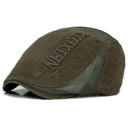 Béret casquette en coton - Vert - Ajustable (du 54 au 59) | La boutique du chapeau