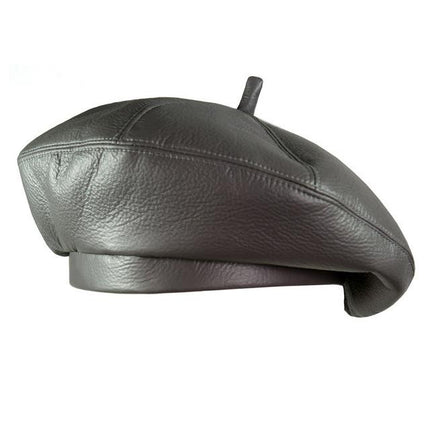 Béret en cuir - Rose - M (56 - 58cm) | La boutique du chapeau