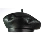 Béret en cuir - Noir - M (56 - 58cm) | La boutique du chapeau