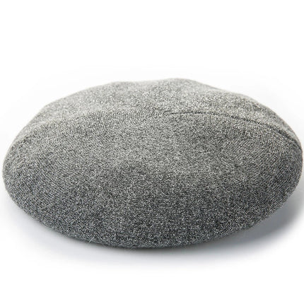 Béret en laine de cachemire - Gris foncé - M (56 - 58cm) | La boutique du chapeau