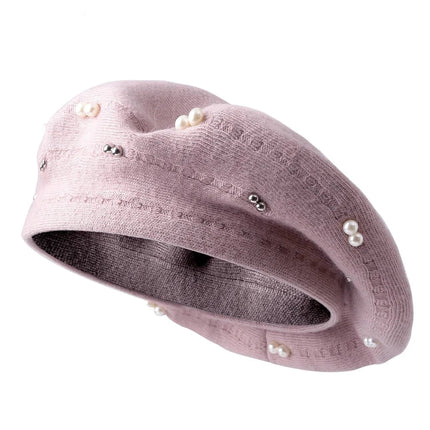 Béret en laine et cachemire - Violet - Ajustable (du 54 au 59) | La boutique du chapeau