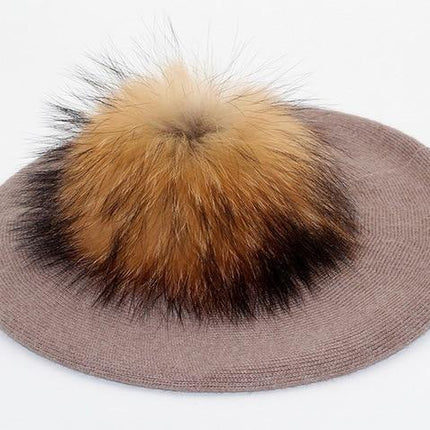 Béret en laine et coton - Khaki - M (56 - 58cm) | La boutique du chapeau