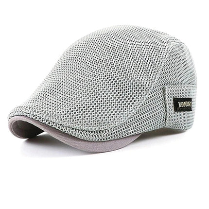 Béret en maille respirante - Gris - Ajustable (du 54 au 59) | La boutique du chapeau
