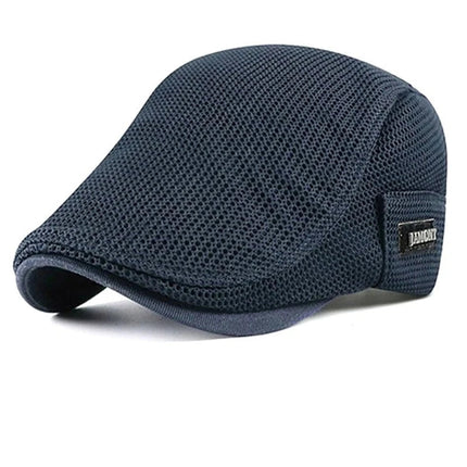 Béret en maille respirante - Bleu - Ajustable (du 54 au 59) | La boutique du chapeau