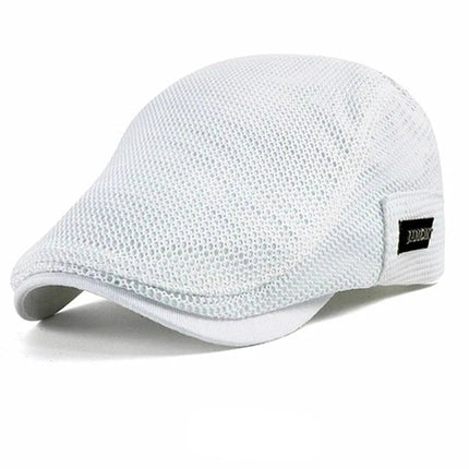 Béret en maille respirante - Blanc - Ajustable (du 54 au 59) | La boutique du chapeau