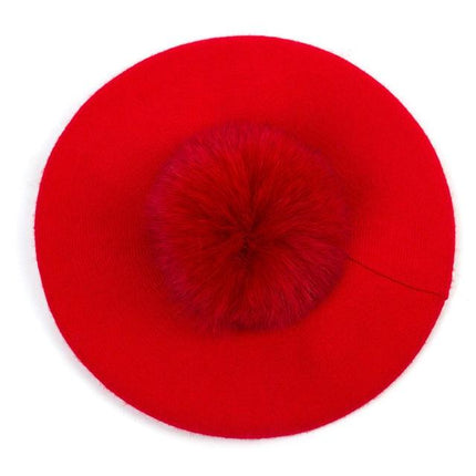 Béret femme - Rouge B - Ajustable (du 54 au 59) | La boutique du chapeau