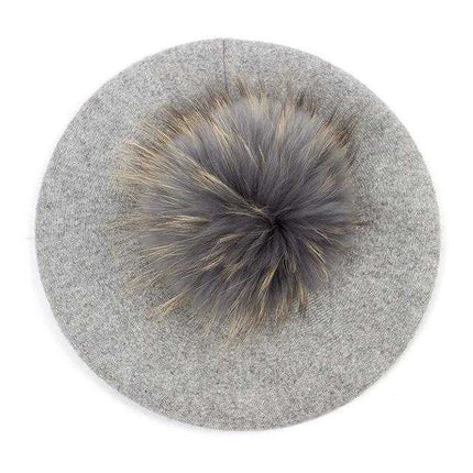 Béret femme - Gris clair A - Ajustable (du 54 au 59) | La boutique du chapeau