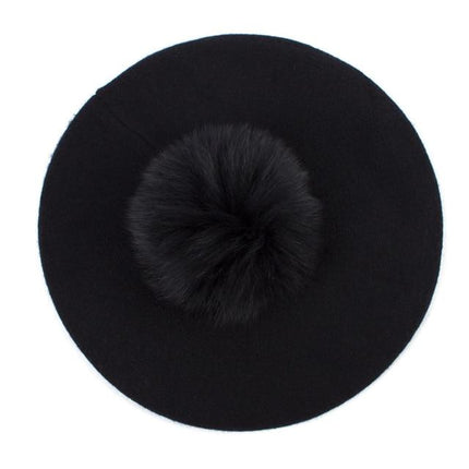 Béret femme - Noir B - Ajustable (du 54 au 59) | La boutique du chapeau
