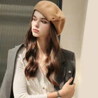 Béret femme automne hiver - Kaki - Ajustable (du 54 au 59) | La boutique du chapeau