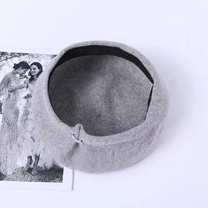 Béret femme britannique - Gris - Ajustable (du 54 au 59) | La boutique du chapeau