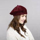 Béret femme - Bordeaux - M (56 - 58cm) | La boutique du chapeau