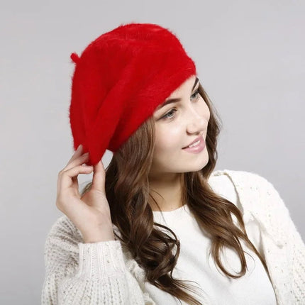 Béret femme - Rouge - M (56 - 58cm) | La boutique du chapeau