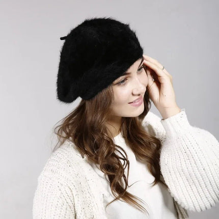 Béret femme - Noir - M (56 - 58cm) | La boutique du chapeau