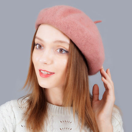 Béret femme en laine - Bordeaux - M (56 - 58cm) | La boutique du chapeau