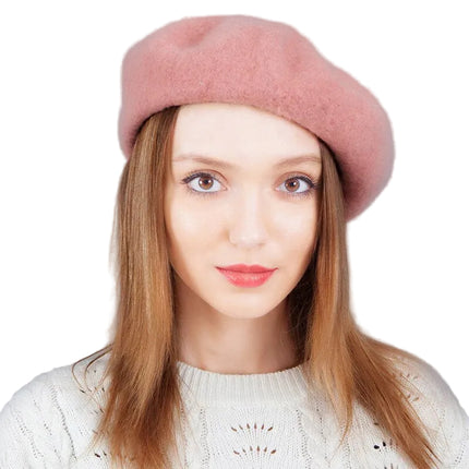 Béret femme en laine - Bordeaux - M (56 - 58cm) | La boutique du chapeau