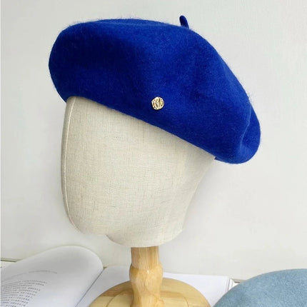 Béret femme en laine - Bleu marine - Ajustable (du 56 à 58 cm) | La boutique du chapeau