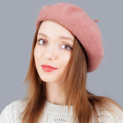 Béret femme en laine - Bordeaux - M (56 - 58cm) | La boutique du chapeau