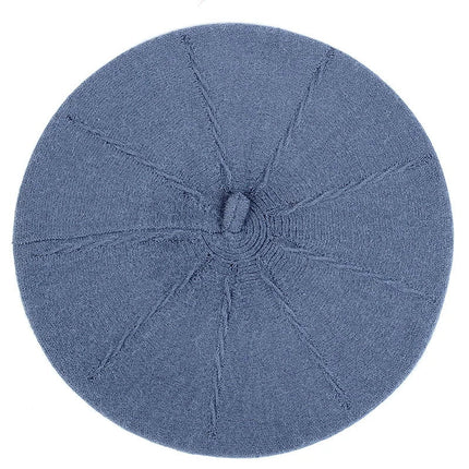 Béret tricoté en coton - Lavande - Ajustable (du 54 au 59) | La boutique du chapeau