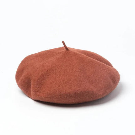 Béret femme grande taille - Rouge/orange - L (58 - 59cm) | La boutique du chapeau