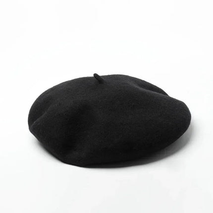 Béret femme grande taille - Noir - L (58 - 59cm) | La boutique du chapeau