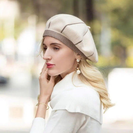 Béret femme printemps automne hiver - Beige - M (56 - 58cm) | La boutique du chapeau
