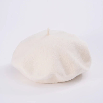 Béret francais - Blanc - Ajustable (du 54 au 59) | La boutique du chapeau