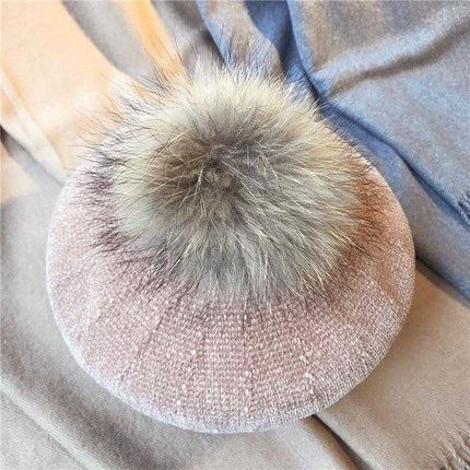 Béret Français avec pompon - khaki - Ajustable (du 54 au 59) | La boutique du chapeau