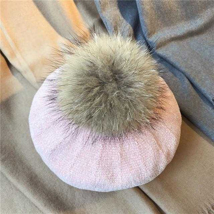 Béret Français avec pompon - Rose - Ajustable (du 54 au 59) | La boutique du chapeau