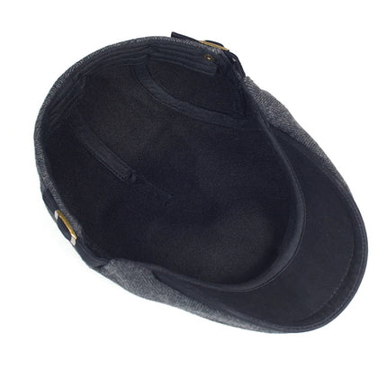 Béret grande taille - Gris foncé - Ajustable (du 54 au 59) | La boutique du chapeau