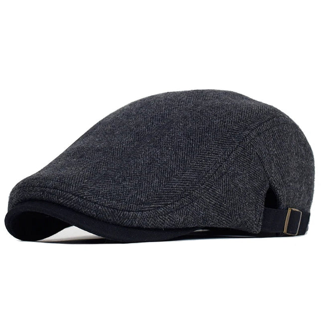Béret grande taille - Noir - Ajustable (du 54 au 59) | La boutique du chapeau