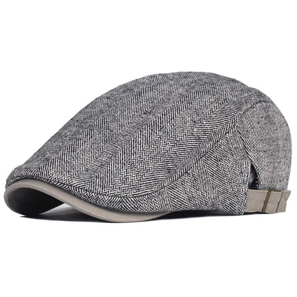 Béret grande taille - Gris - Ajustable (du 54 au 59) | La boutique du chapeau