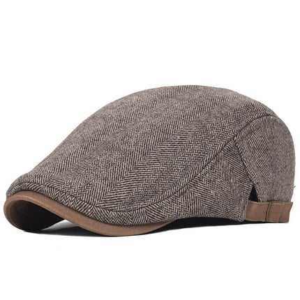 Béret grande taille - Marron - Ajustable (du 54 au 59) | La boutique du chapeau