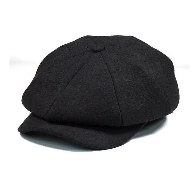 Béret homme en coton - Noir - M (56 - 58cm) | La boutique du chapeau