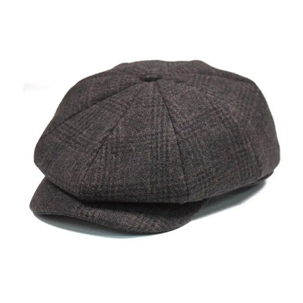 Béret homme en coton - Café - M (56 - 58cm) | La boutique du chapeau