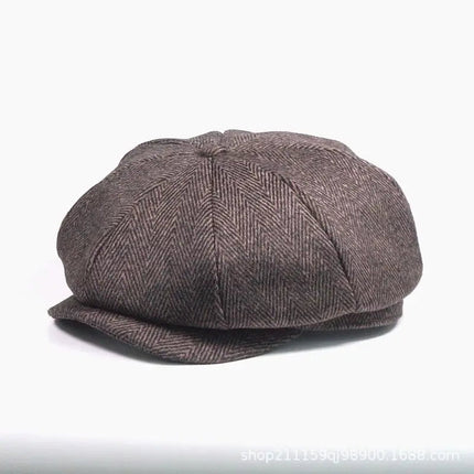 Béret homme en coton - Marron - M (56 - 58cm) | La boutique du chapeau